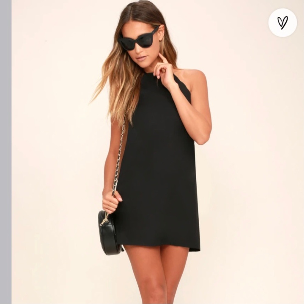 LULUS Endlessly Endearing Black Scalloped Dress - Picture 2 of 11